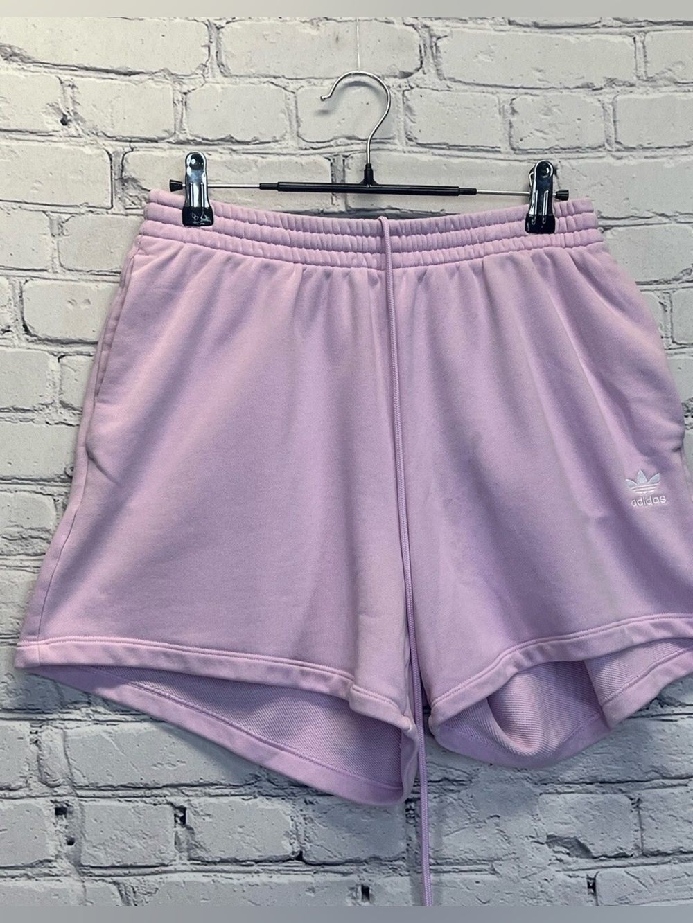 ADIDAS women's shorts sportswear club fleece pink size M
